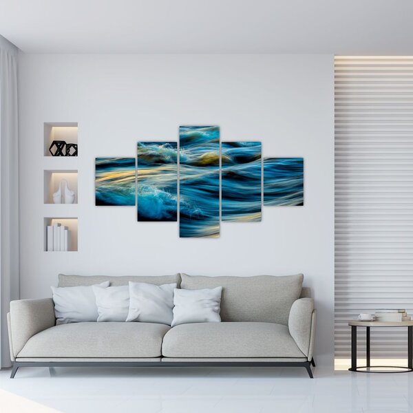 Obraz - Fale (125x70 cm)