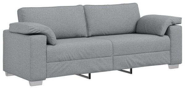 Sofa jasnoszary 219 x 77 x 82 cm tkanina
