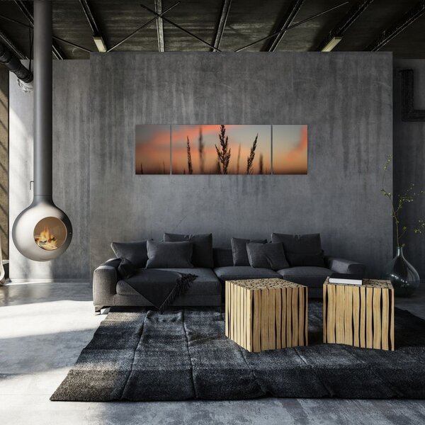 Obraz - Sylwetka rośliny (170x50 cm)