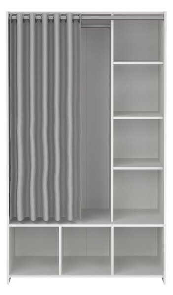 Biało-szara szafa 105x180 cm Kit – Tvilum