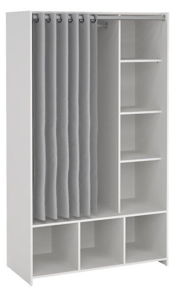 Biało-szara szafa 105x180 cm Kit – Tvilum