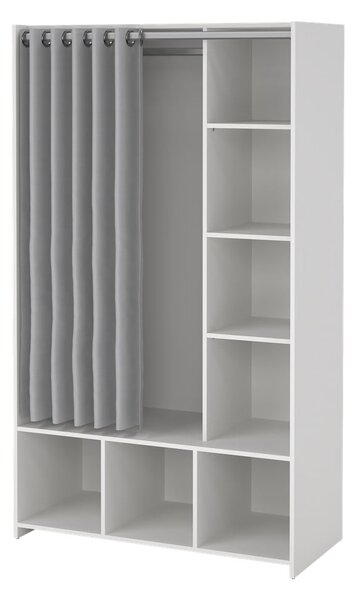 Biało-szara szafa 105x180 cm Kit – Tvilum