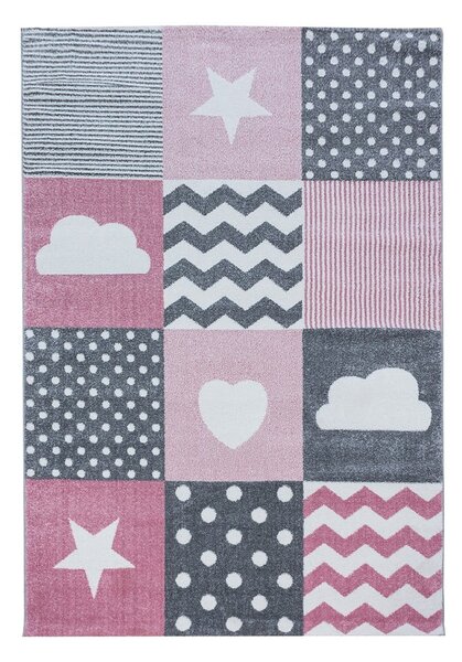 Różowo-szary dywan dziecięcy 160x230 cm Kids – Ayyildiz Carpets
