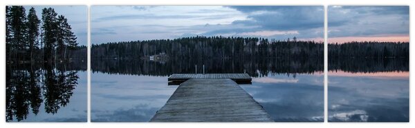 Obraz - Molo nad jeziorem (170x50 cm)