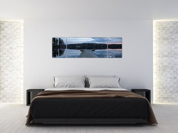 Obraz - Molo nad jeziorem (170x50 cm)