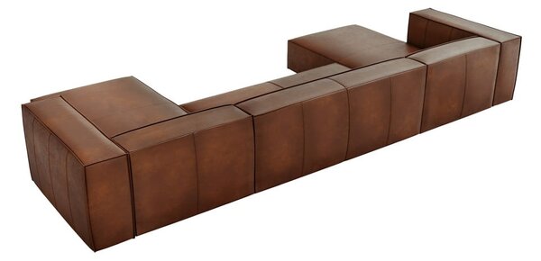 Koniakowy skórzany narożnik (w kształcie litery "U") Madame – Windsor & Co Sofas