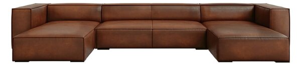 Koniakowy skórzany narożnik (w kształcie litery "U") Madame – Windsor & Co Sofas