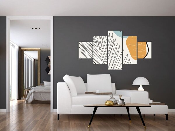 Obraz - ilustracja liścia (125x70 cm)