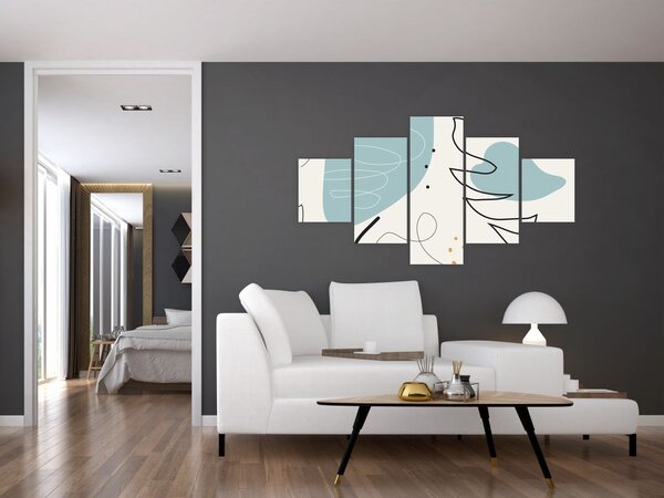 Obraz - ilustracja liścia (125x70 cm)