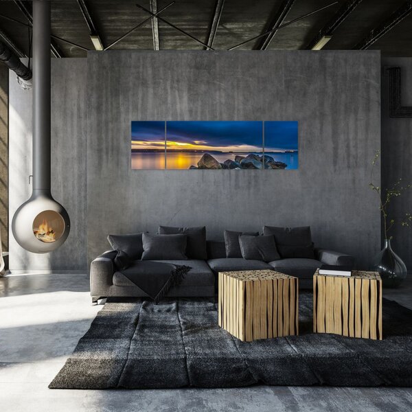 Obraz - Chmury nad wodą (170x50 cm)