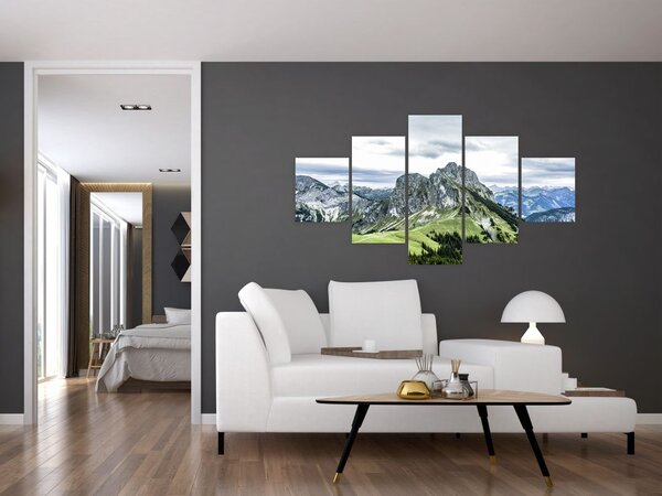 Obraz - Szczyty górskie (125x70 cm)