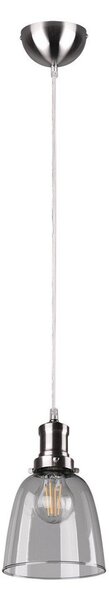 Lampa wisząca w kolorze srebra ze szklanym kloszem ø 14 cm Vita – Reality