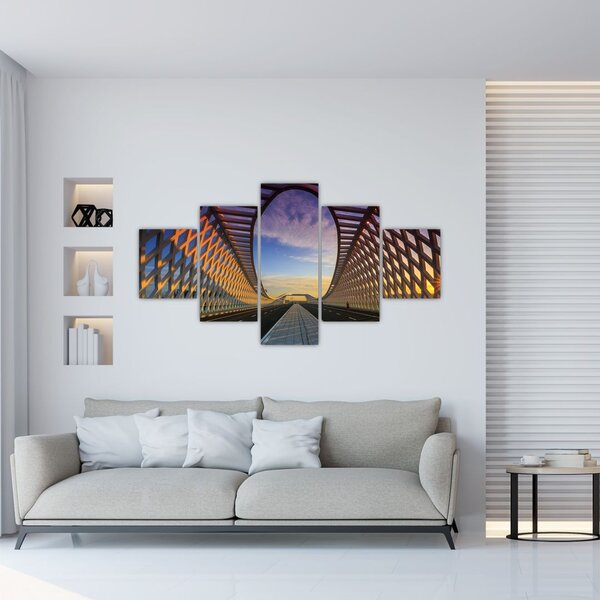 Obraz nowoczesnej architektury mostowej (125x70 cm)