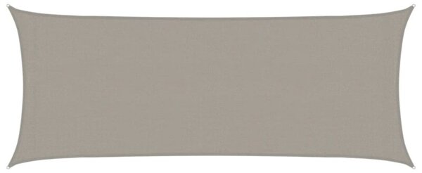 Żagiel przeciwsłoneczny, 160 g/m², jasnoszary, 2x5 m, hdpe