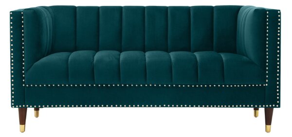 Sofa RILEY, dwuosobowa, zielona