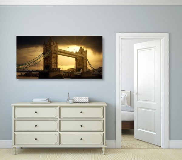 Obraz zachód słońca nad Tower Bridge