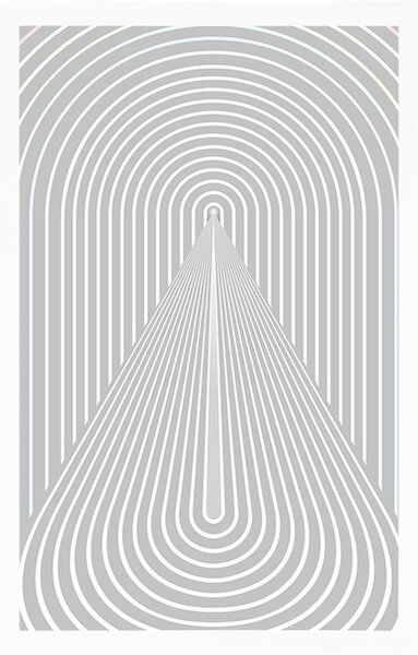 Plakat perspektywa tęczy Mid-Century