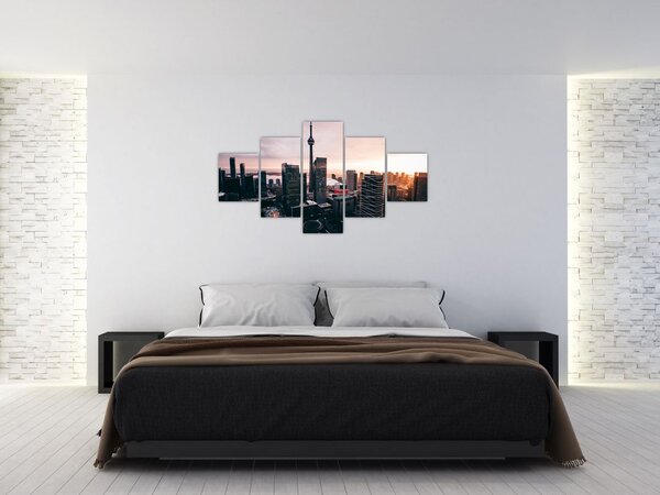 Obraz - Widok na centrum miasta (125x70 cm)