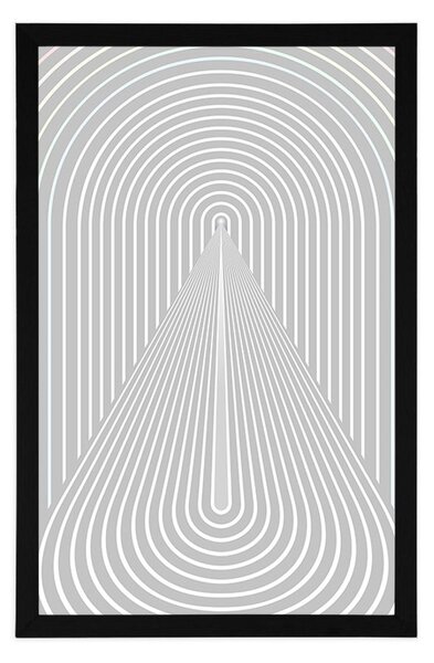 Plakat perspektywa tęczy Mid-Century