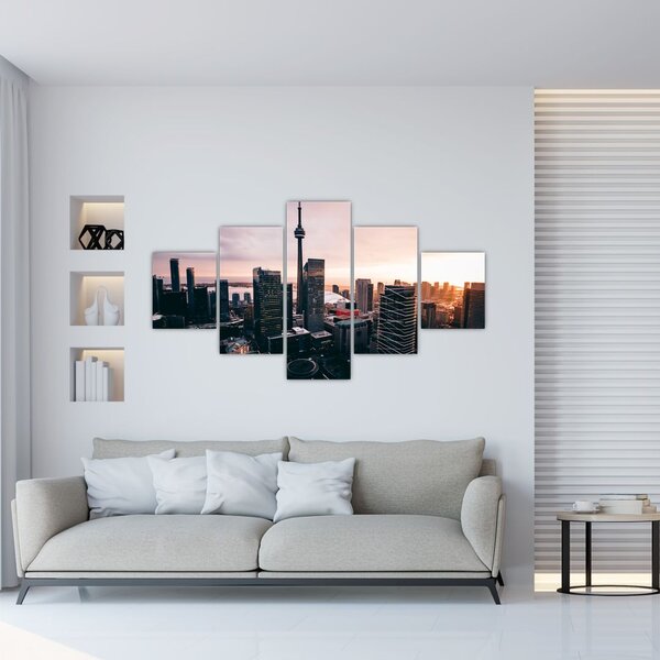 Obraz - Widok na centrum miasta (125x70 cm)