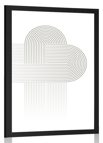 Plakat połączenie tęczy Mid-Century