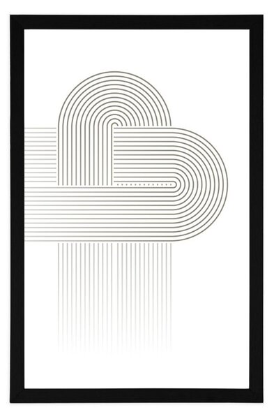 Plakat połączenie tęczy Mid-Century
