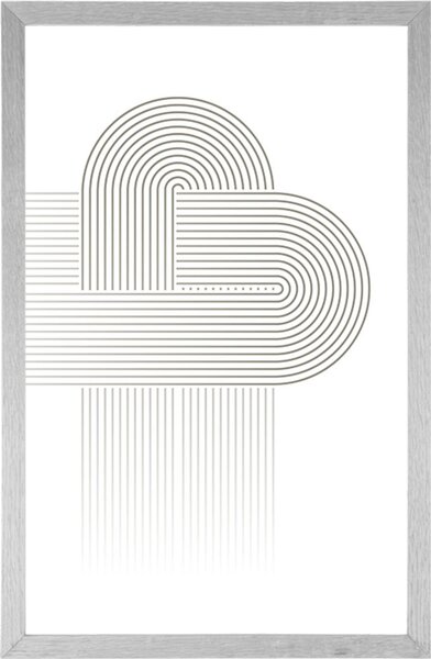 Plakat połączenie tęczy Mid-Century