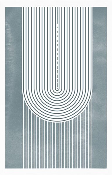 Plakat boho tęcza Mid-Century