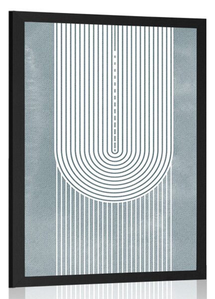 Plakat boho tęcza Mid-Century