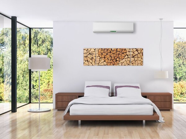Obraz - Serce z drewna (170x50 cm)