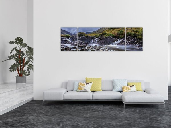 Obraz płynącej wody (170x50 cm)