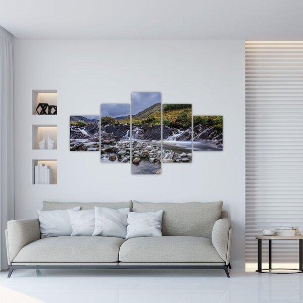 Obraz płynącej wody (125x70 cm)