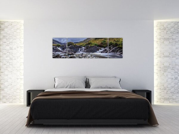 Obraz płynącej wody (170x50 cm)