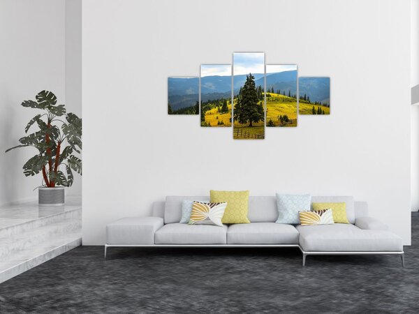 Obraz - Górska łąka (125x70 cm)
