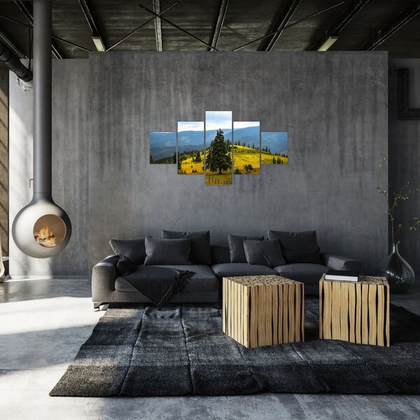 Obraz - Górska łąka (125x70 cm)