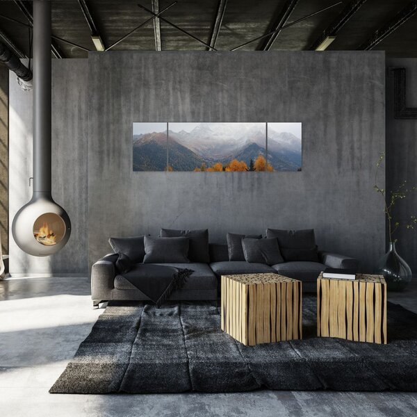 Obraz - Widok na grzbiety górskie (170x50 cm)