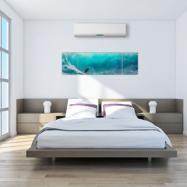 Obraz surfera na falach (170x50 cm)