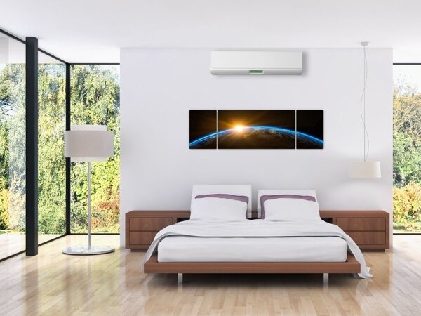 Obraz planety Ziemi z kosmosu (170x50 cm)