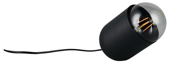 Czarna metalowa lampa stołowa (wysokość 13,5 cm) Nara – Reality