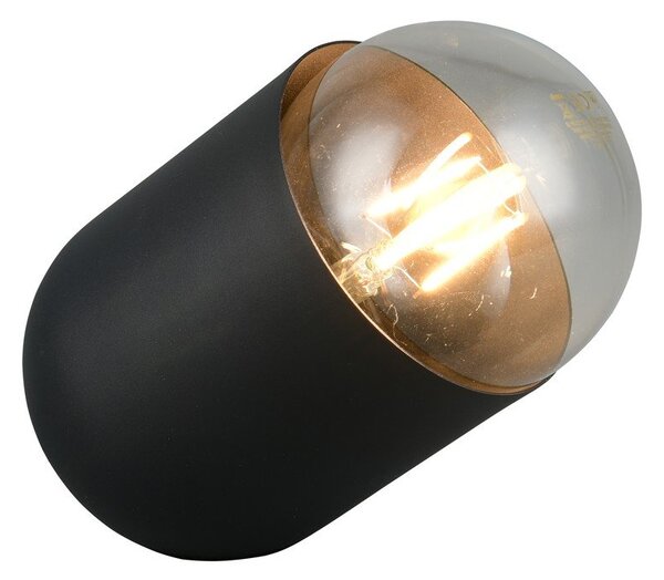 Czarna metalowa lampa stołowa (wysokość 13,5 cm) Nara – Reality
