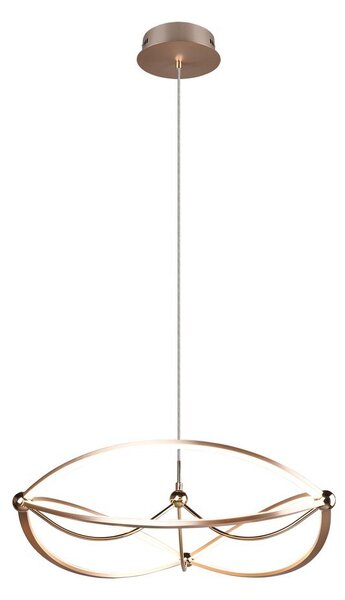 Lampa wisząca LED ze ściemniaczem w kolorze mosiądzu Charivari – Trio