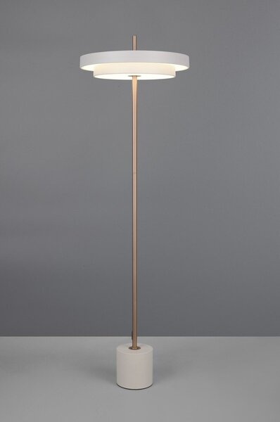 Lampa stojąca LED ze ściemniaczem w kolorze kości słoniowej (wysokość 138 cm) Keaton – Trio