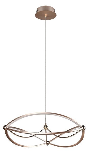 Lampa wisząca LED ze ściemniaczem w kolorze mosiądzu Charivari – Trio
