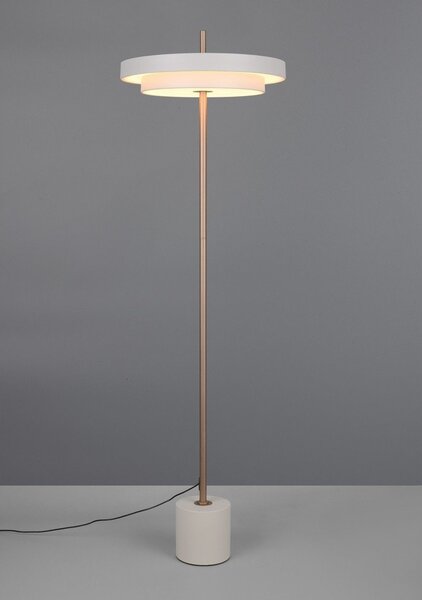 Lampa stojąca LED ze ściemniaczem w kolorze kości słoniowej (wysokość 138 cm) Keaton – Trio