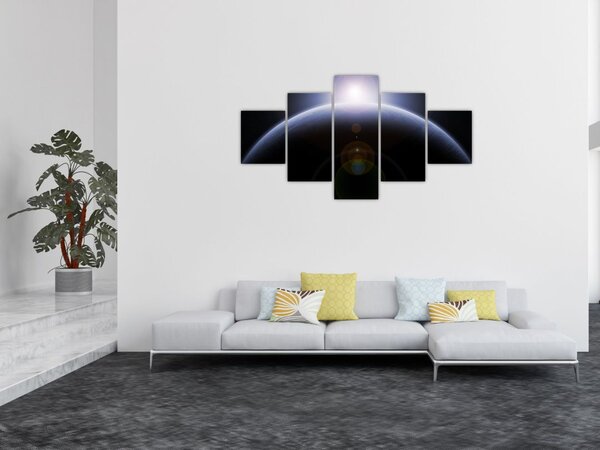Obraz ciała kosmicznego (125x70 cm)