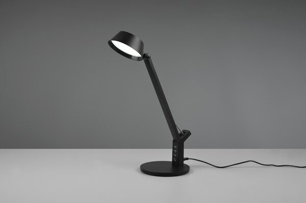 Lampa stołowa LED ze ściemniaczem w kolorze matowej czerni (wysokość 40 cm) Ava – Trio