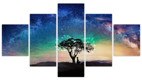 Obraz - Odpoczynek pod gwiazdami (125x70 cm)