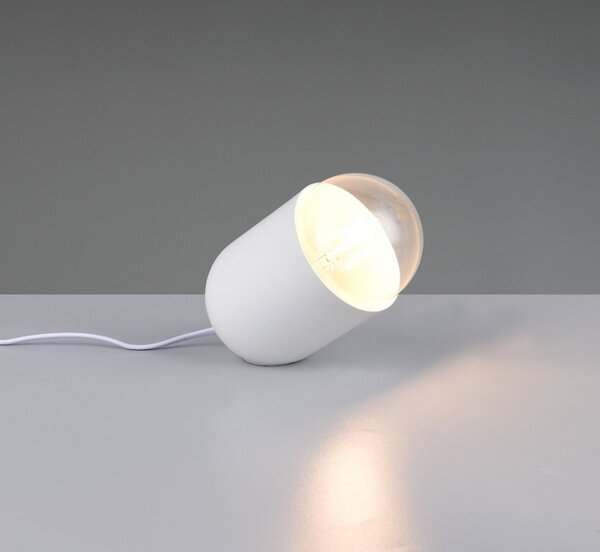 Biała lampa stołowa (wysokość 13,5 cm) Nara – Reality