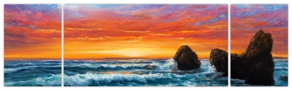 Obraz - Zachód słońca (170x50 cm)