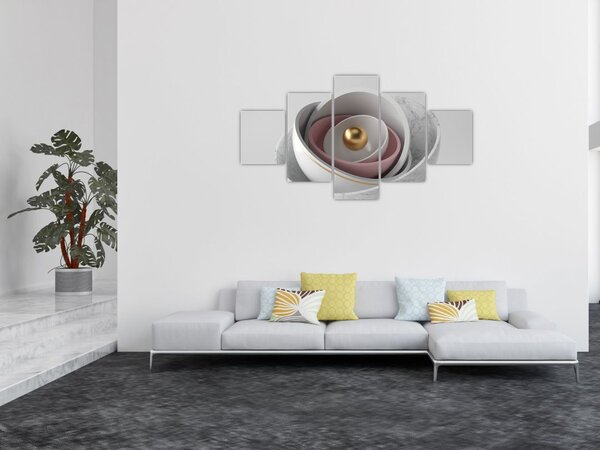 Obraz - Złota perła (125x70 cm)